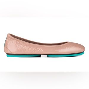 Tieks patent blush flats - size 7